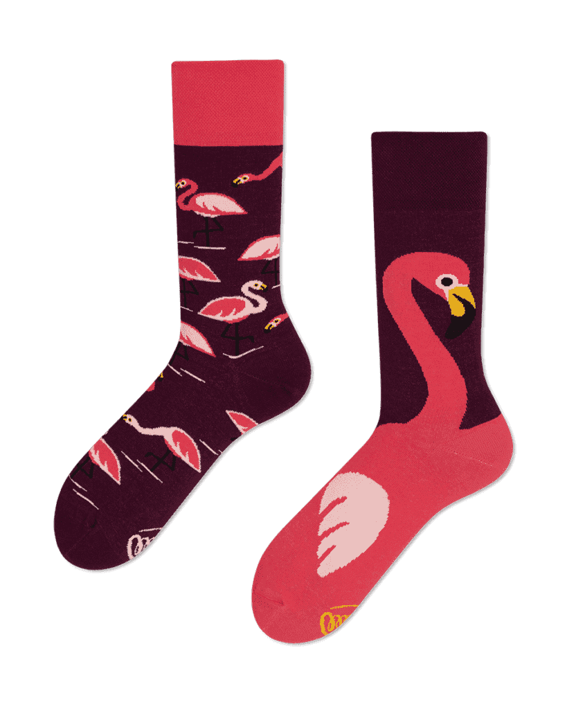 Plameniakové ponožky