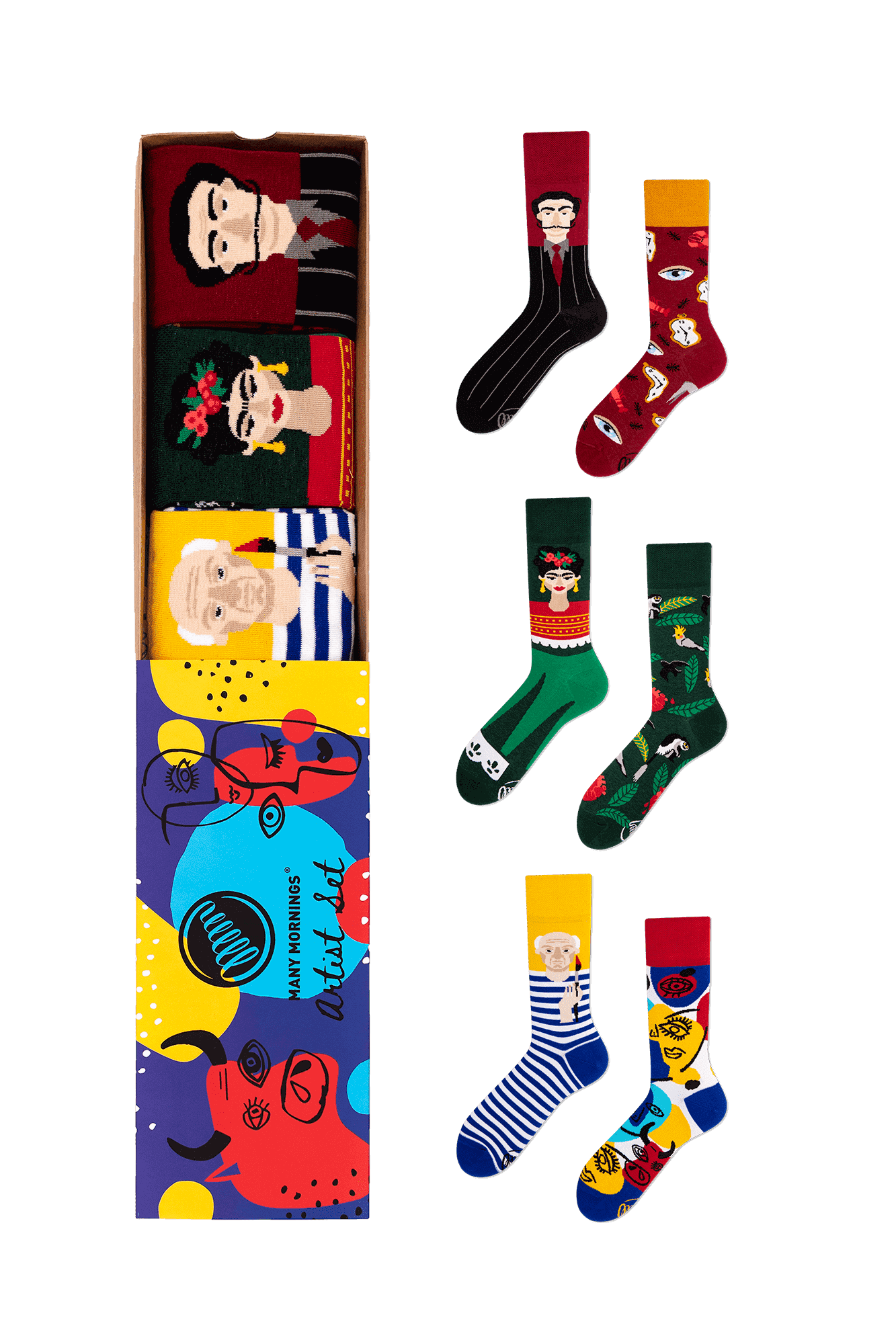 Umělecká ponožky dárková sada