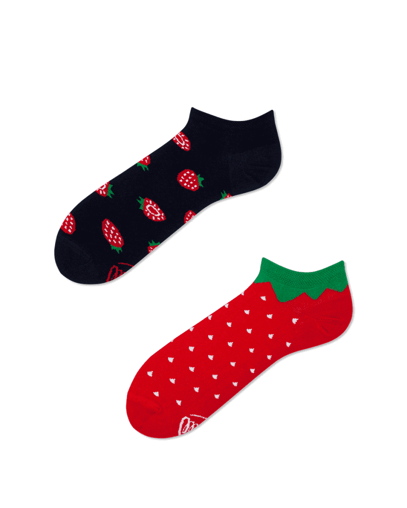 STRAWBERRIES LOW - Erdbeer Sneakersocken