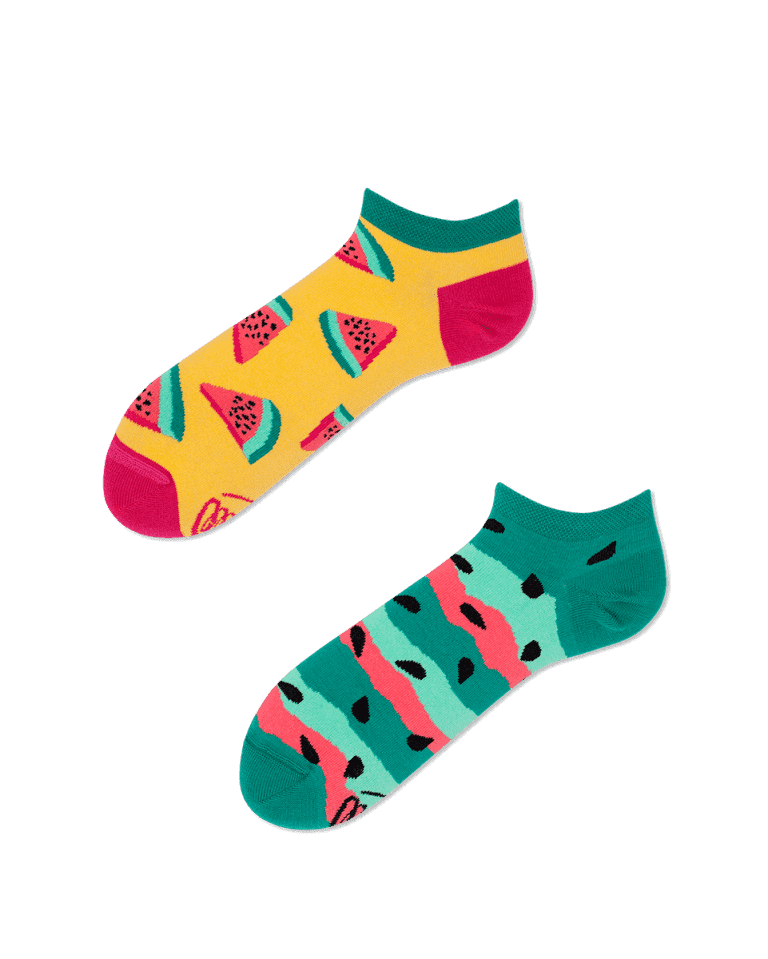 WATERMELON SPLASH LOW - Wassermelone Sneakersocken
