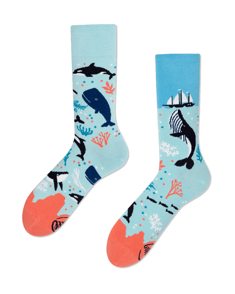 Ponožky s veľrybami