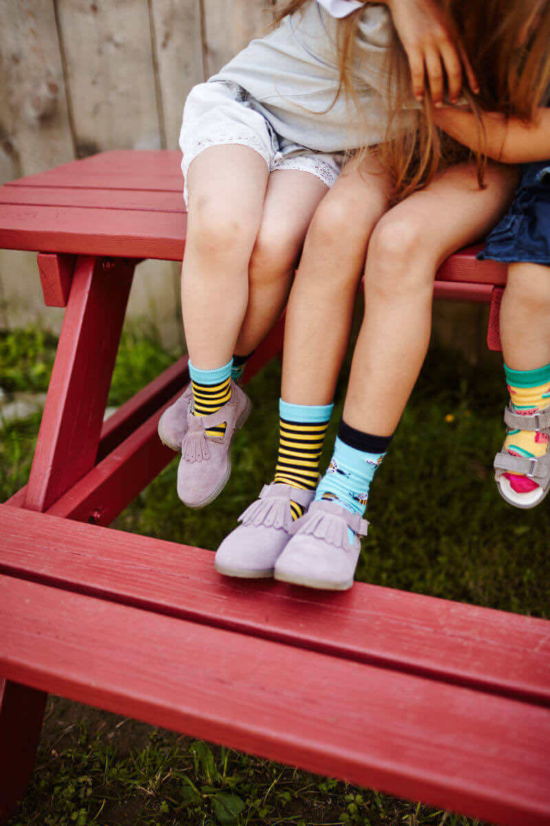 Včelie ponožky detské