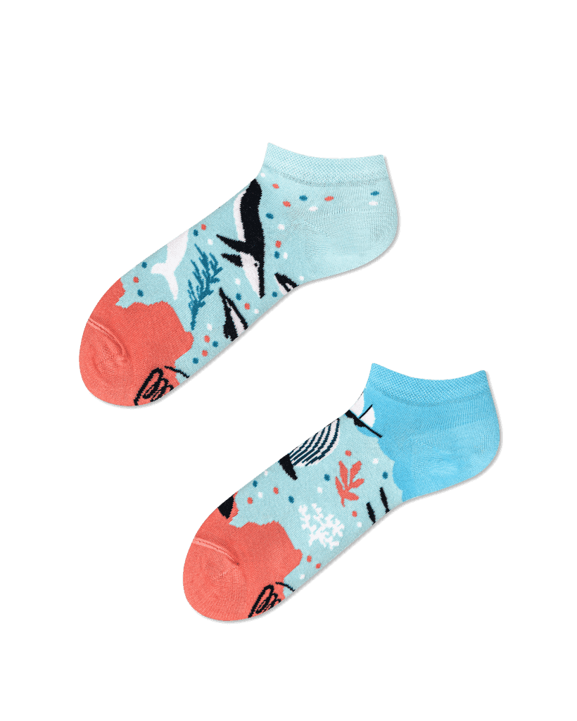 Ponožky s veľrybami nízke