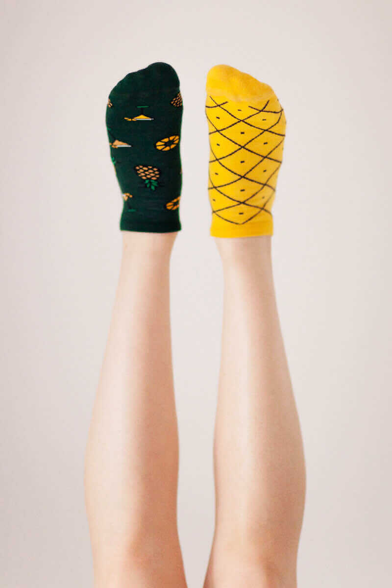 Ananasové nízké ponožky