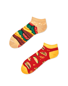 FAST FOOT LOW - Skarpetki stopki z hamburgerem