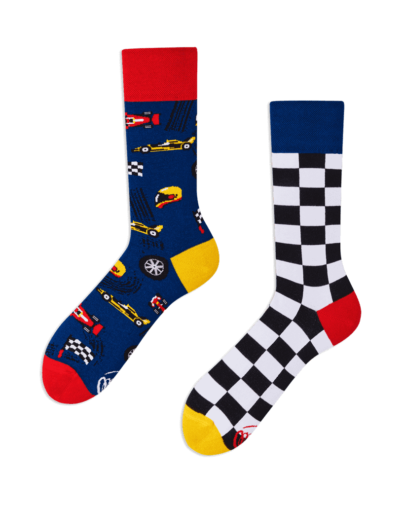 Ponožky se závodními auty