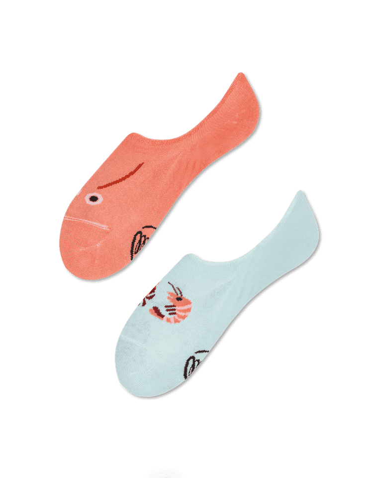 Ponožky no show s mořskými plody