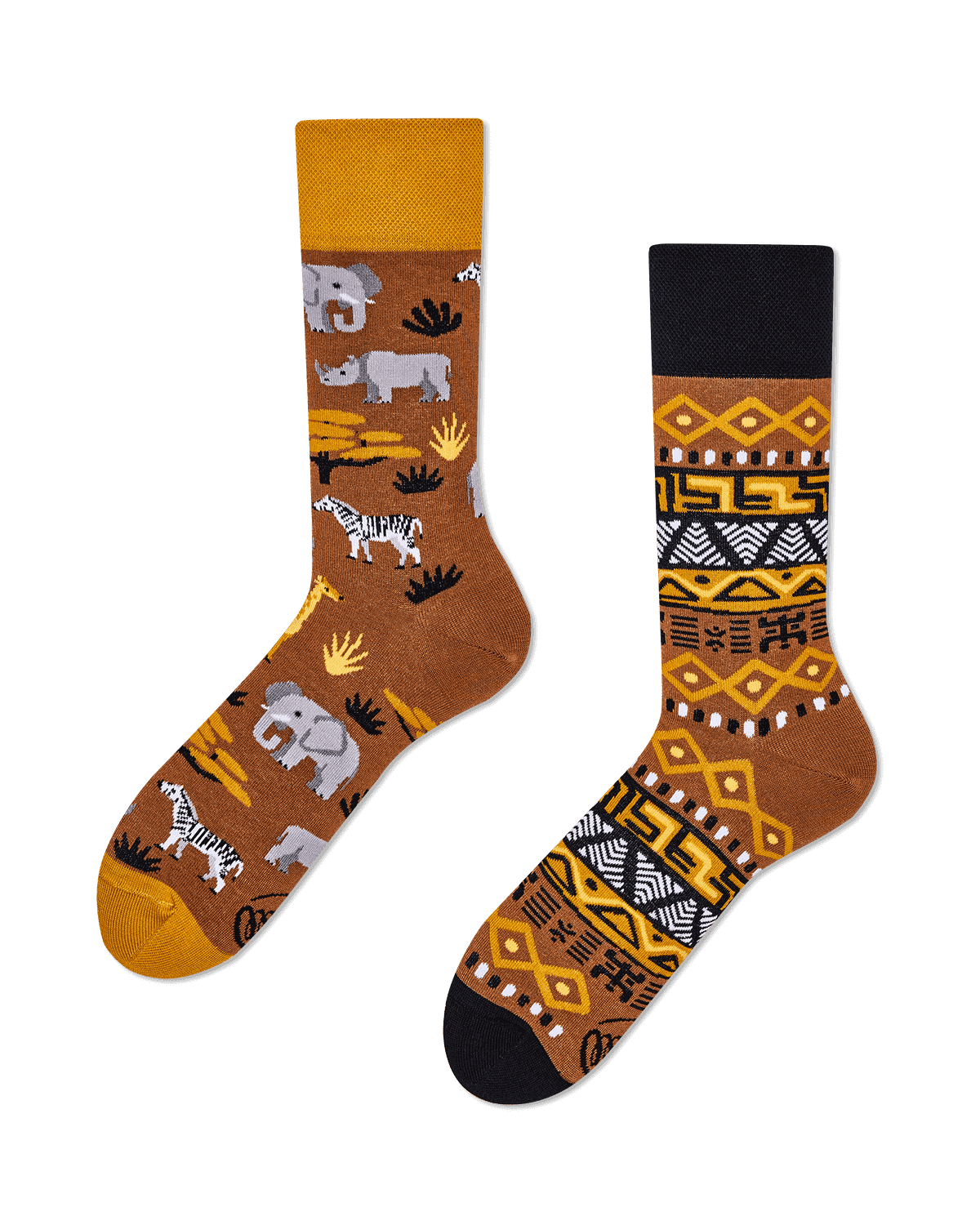 Ponožky so slonmi a žirafami