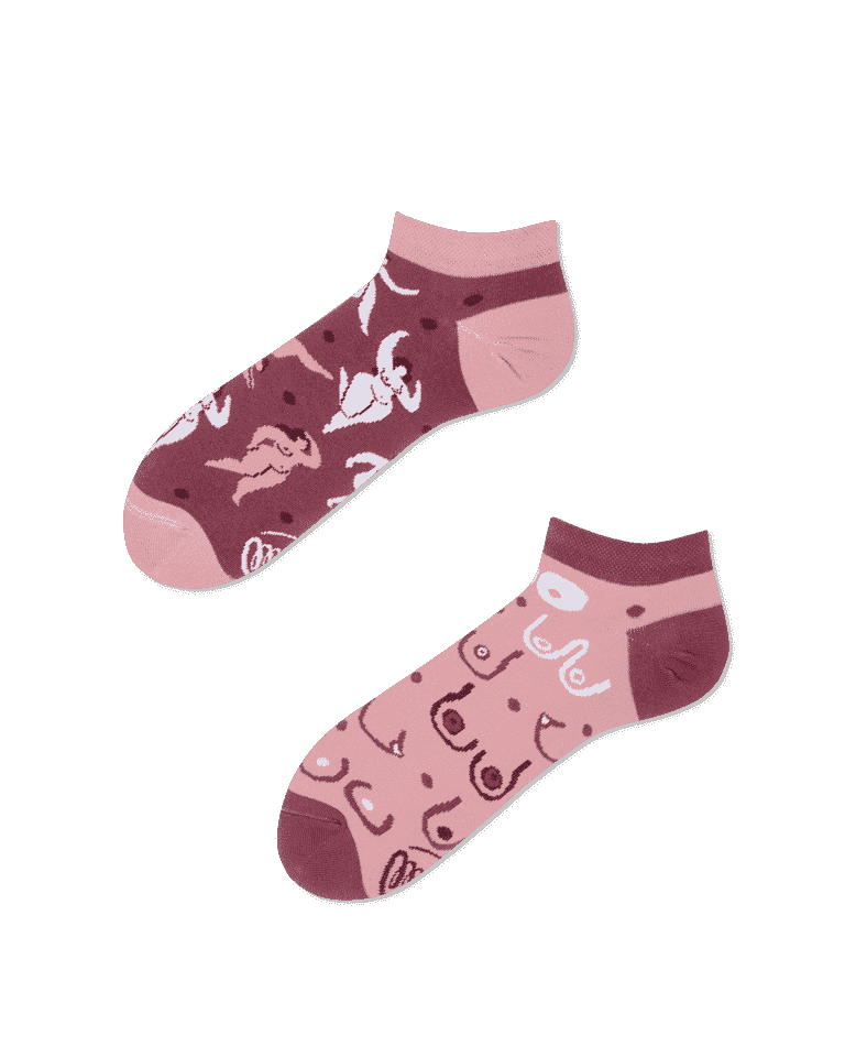 Nízké ponožky tělesné pozitivity