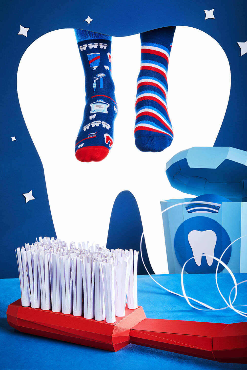 DR TOOTH - Chaussettes motif dents