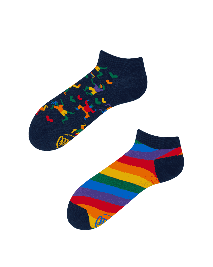 Dúhové ponožky nízke