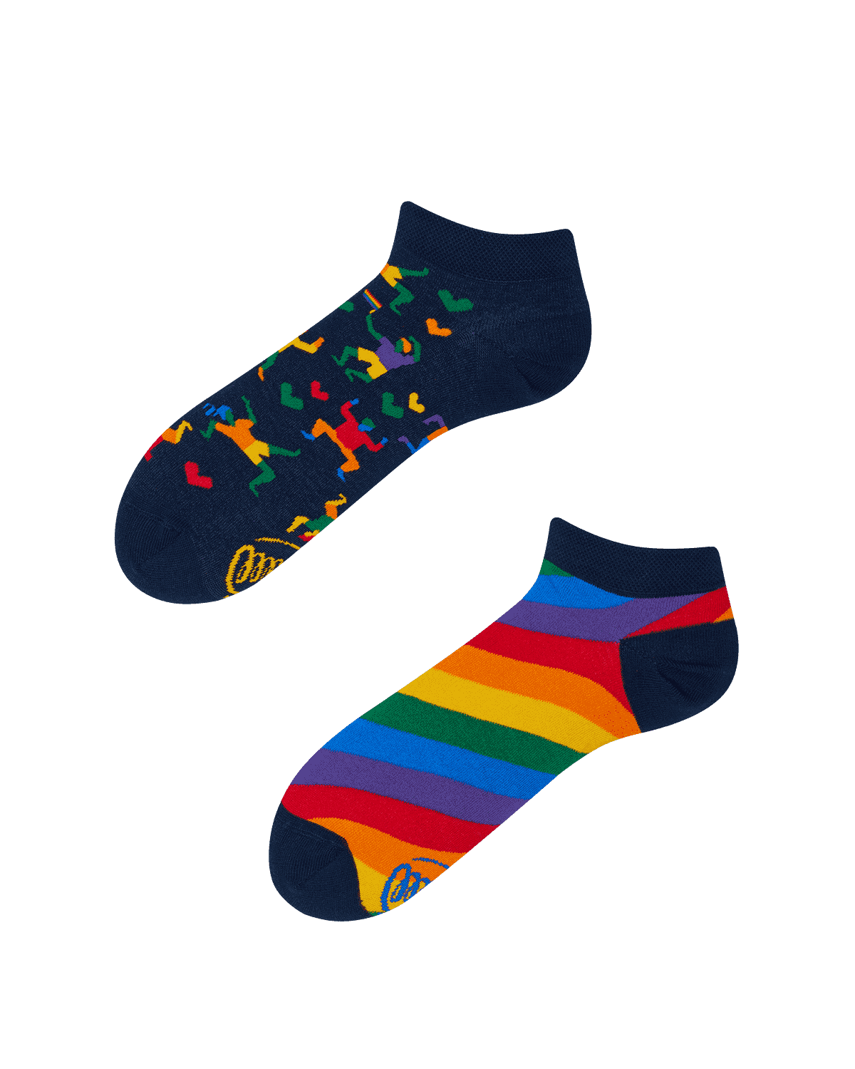 Dúhové ponožky nízke