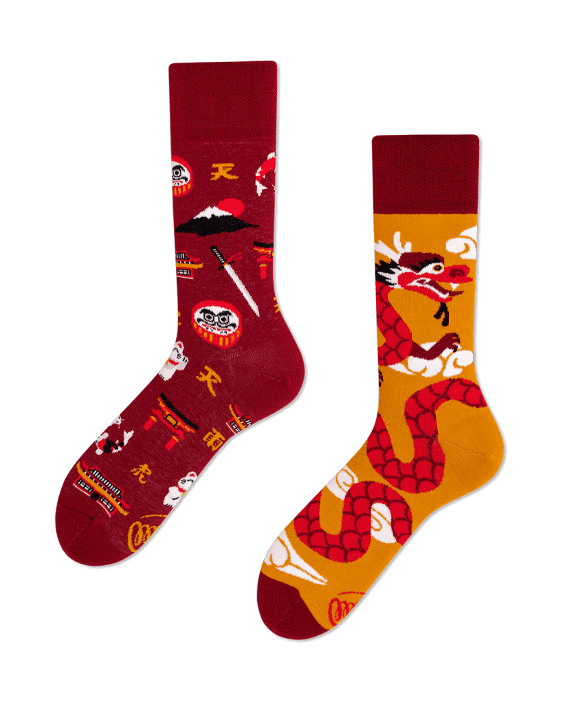 ASIAN DRAGON - Sokken met draken