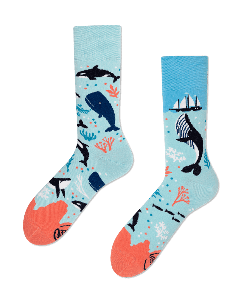 OCEAN LIFE - Sokken met een walvis