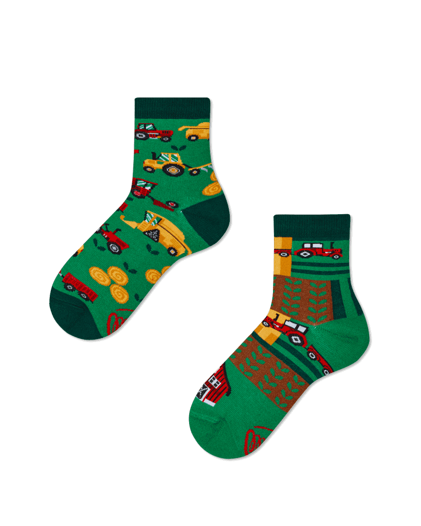 Traktor ponožky detské