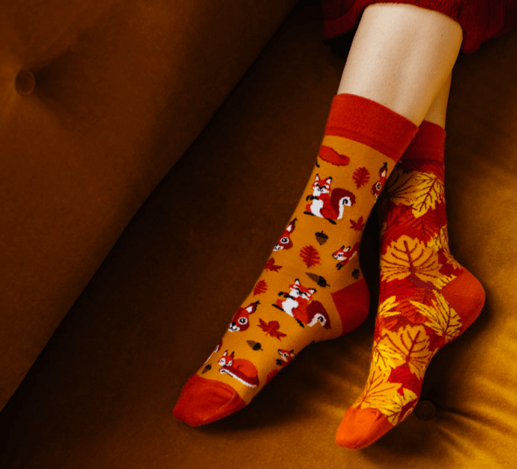 Many Mornings Herren Socken – Nordic Lighthouse Design, Mismatched (verschiedene Linke/rechte Socken)