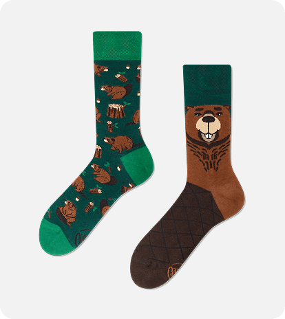 Chaussettes mi-mollet rigolotes Flamants et cœurs